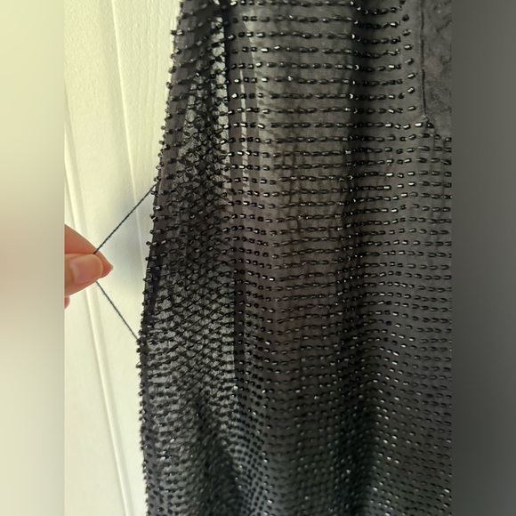 BCBGMaxAzria Runway sequin dress black  sizeXS vintage - Picture 7 of 12